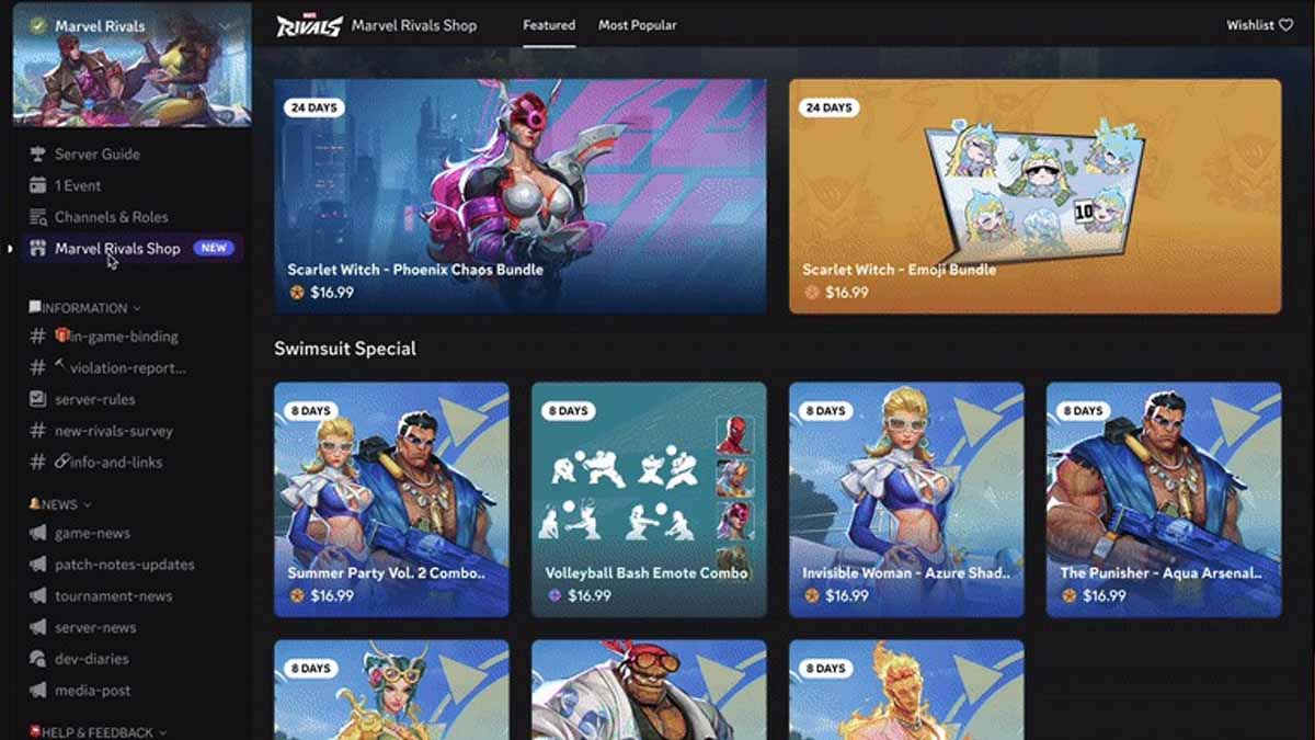 Marvel Rivals baru saja merilis Discord Shop untuk pembelian instan